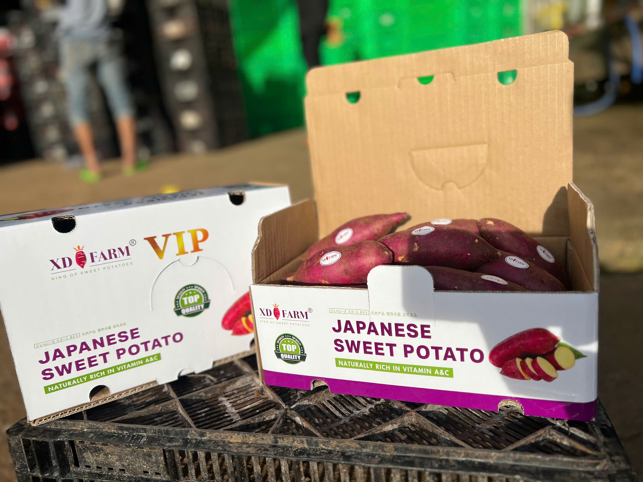 Sweet potato pallets